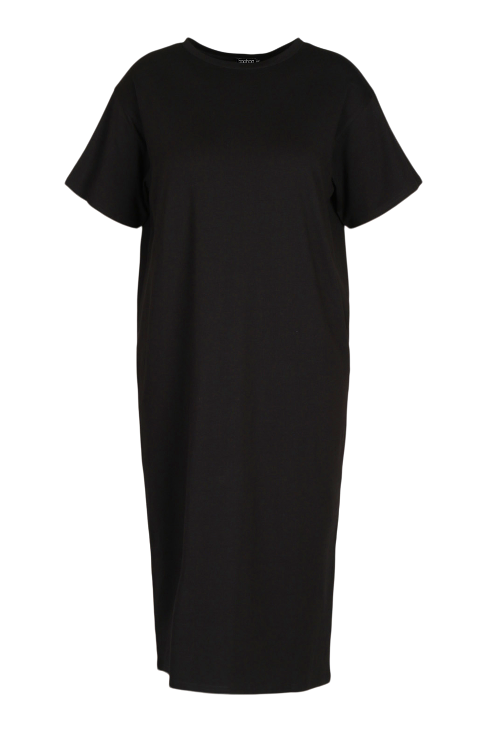 Plain black best sale shirt dress