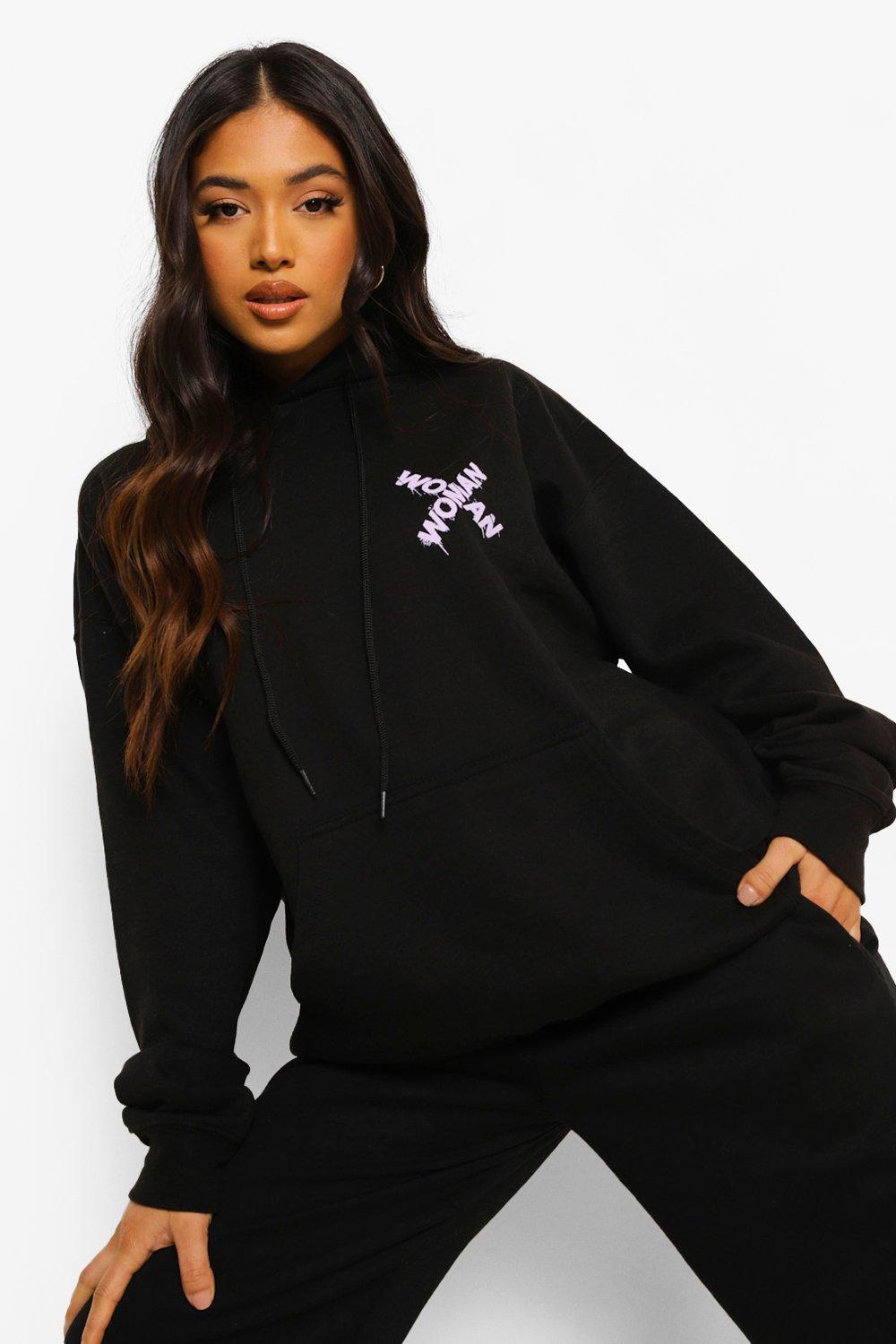 Sweat a capuche imprimé femme shop