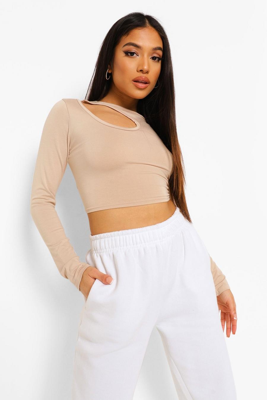 Sand Petite - Crop top med cut-out image number 1