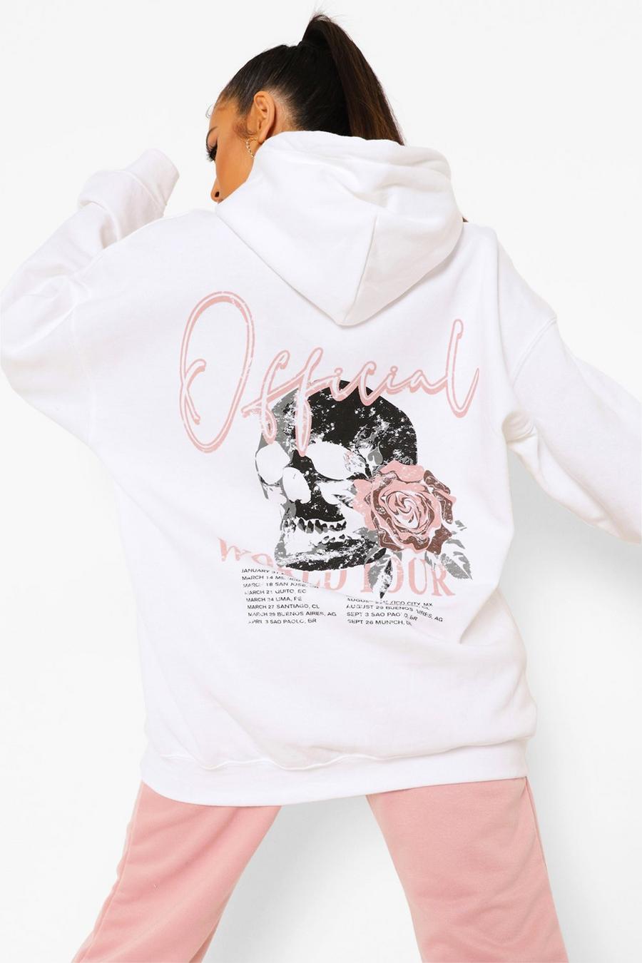 Petite Official Back Print Oversized Hoodie image number 1