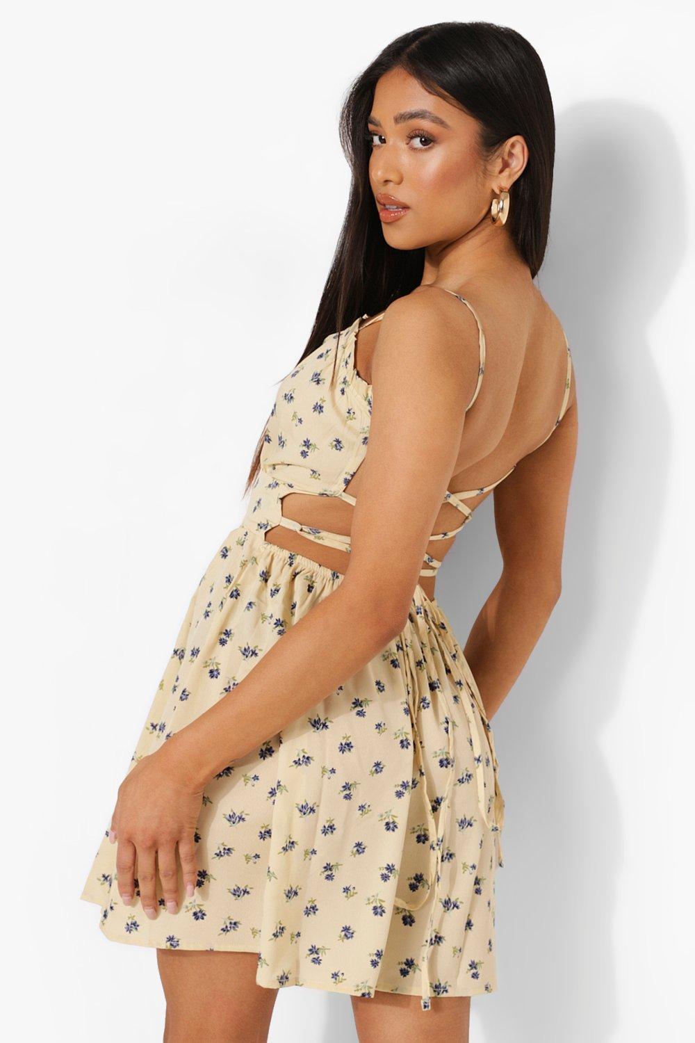 white sun dress petite