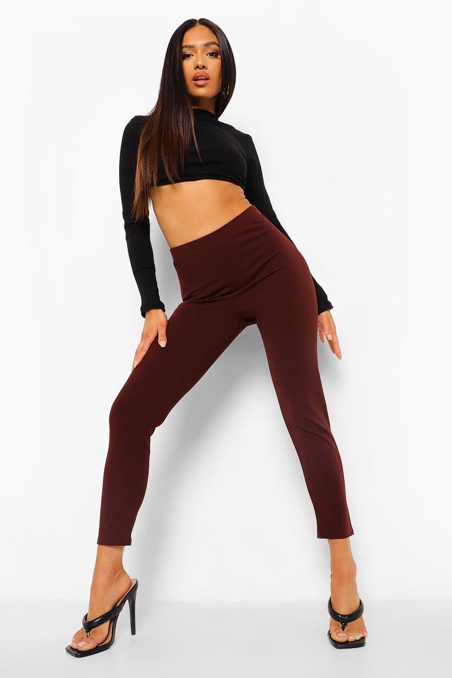 Chocolate Petite - Leggings med cut-outs image number 1
