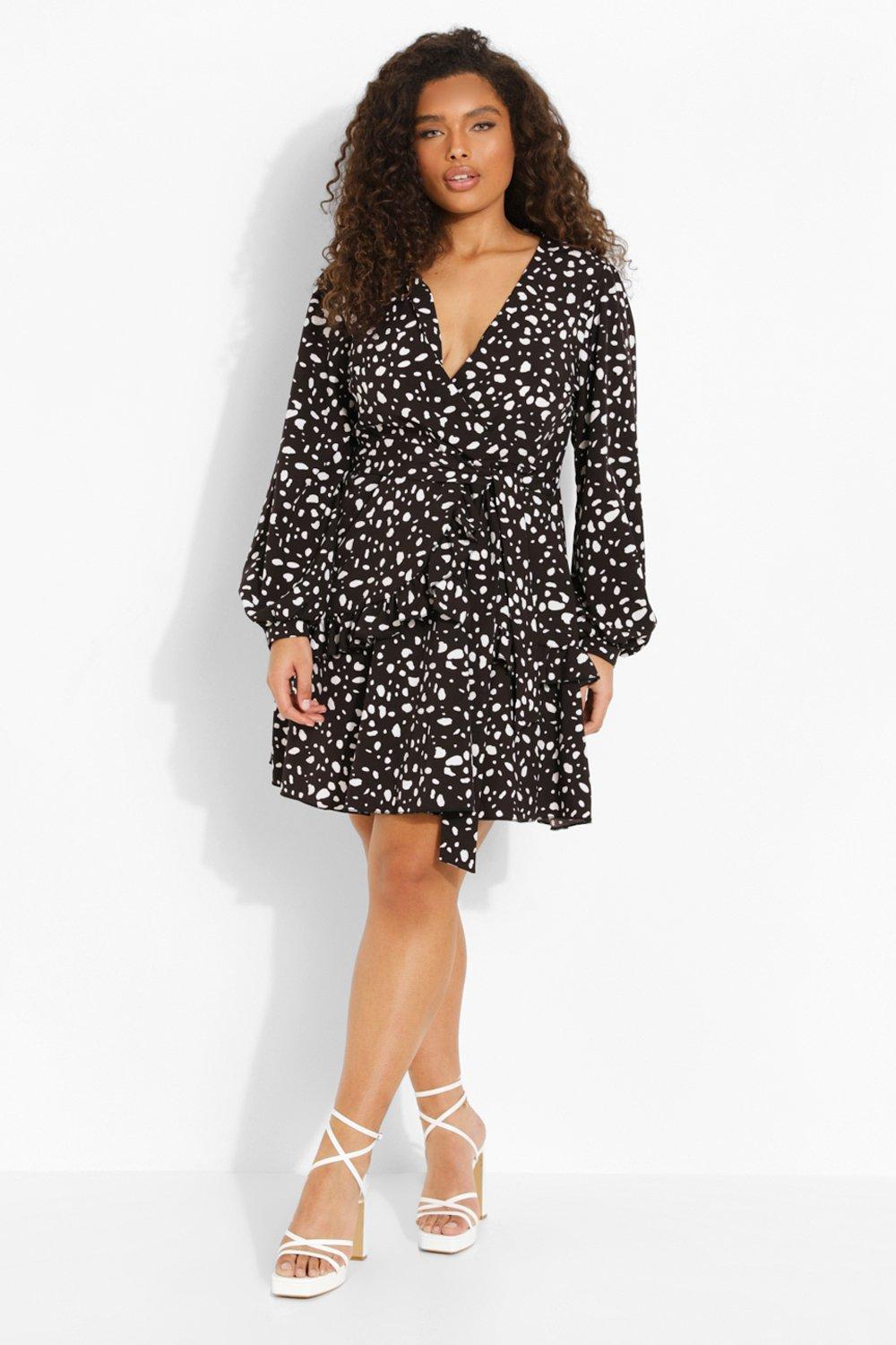 dalmatian wrap dress