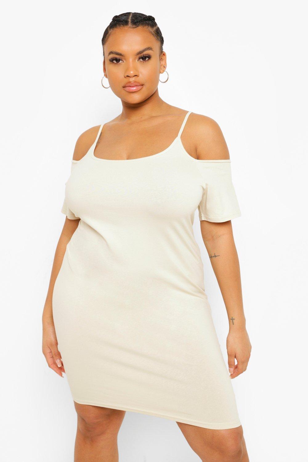 oasis cold shoulder dress