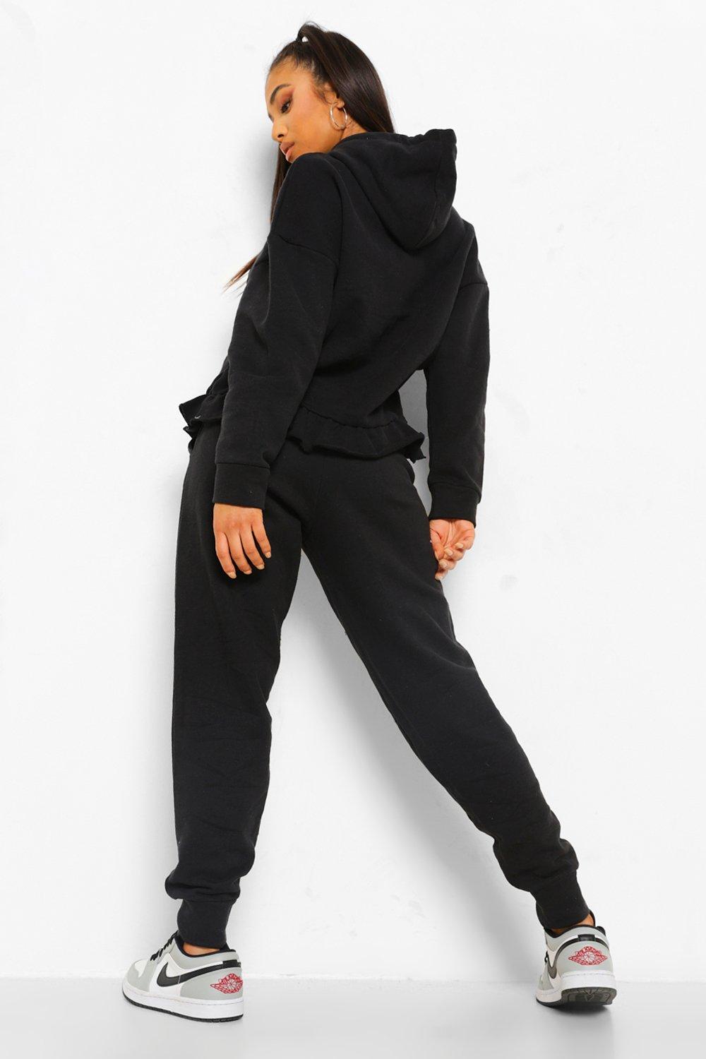 Plus Oversized Dsgn Half Zip Sweatshirt And Legging Set