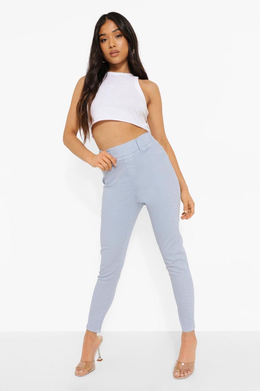 Blue Petite Pastel Wash Denim Jegging image number 1