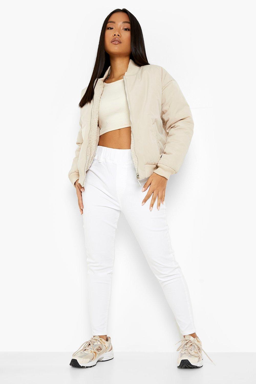 Petite White Denim Jegging