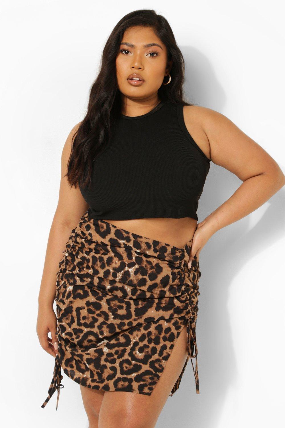 Leopard print mini skirt forever outlet 21