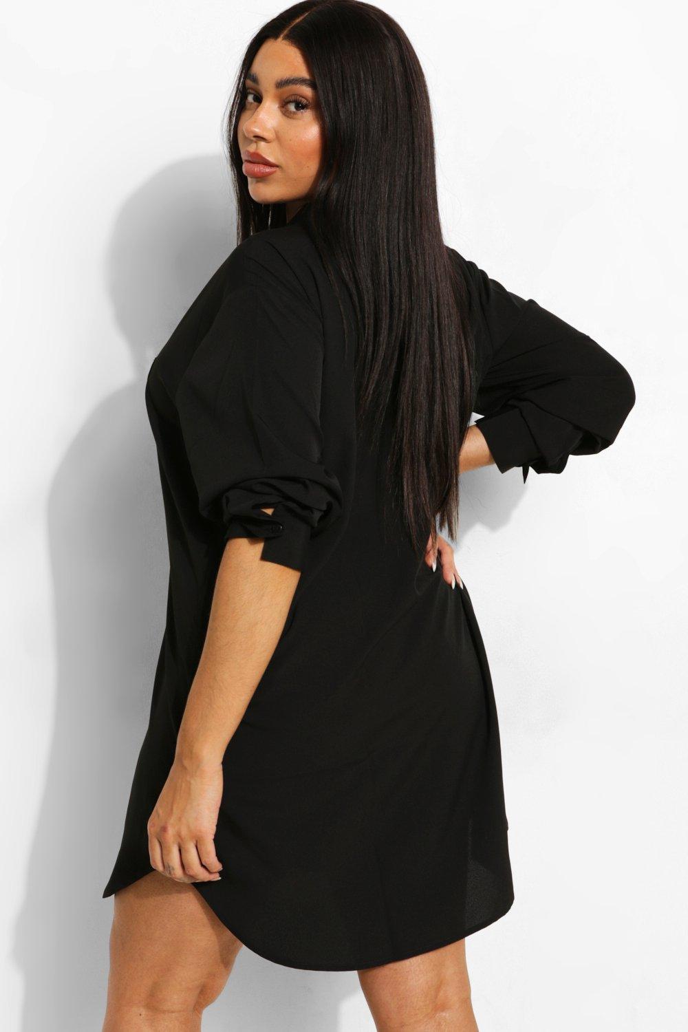 Vestido discount camisa negro