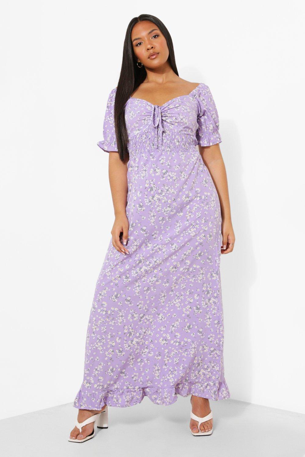 Plus size best sale lilac maxi dress