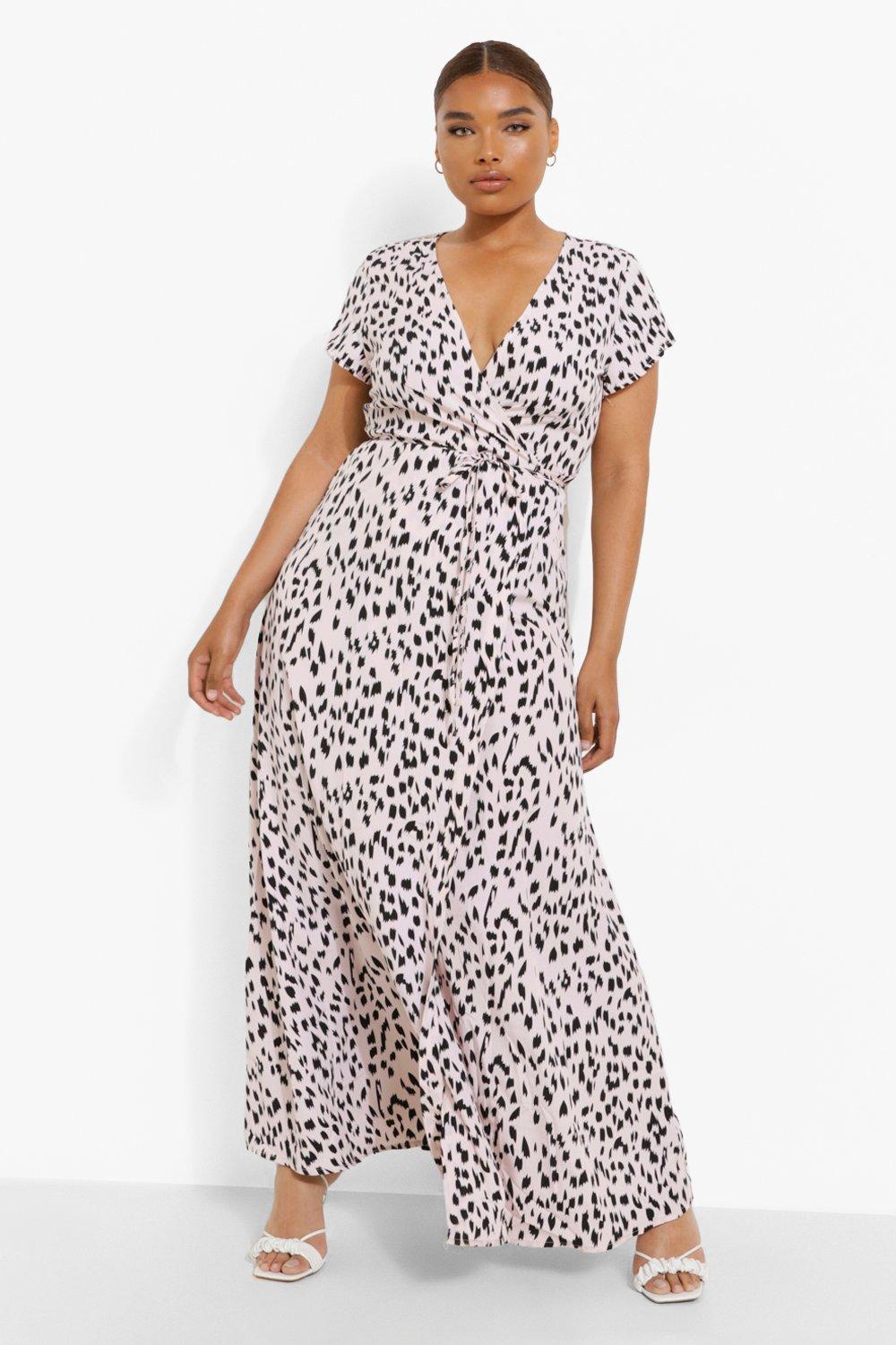 Boohoo maxi hot sale wrap dress