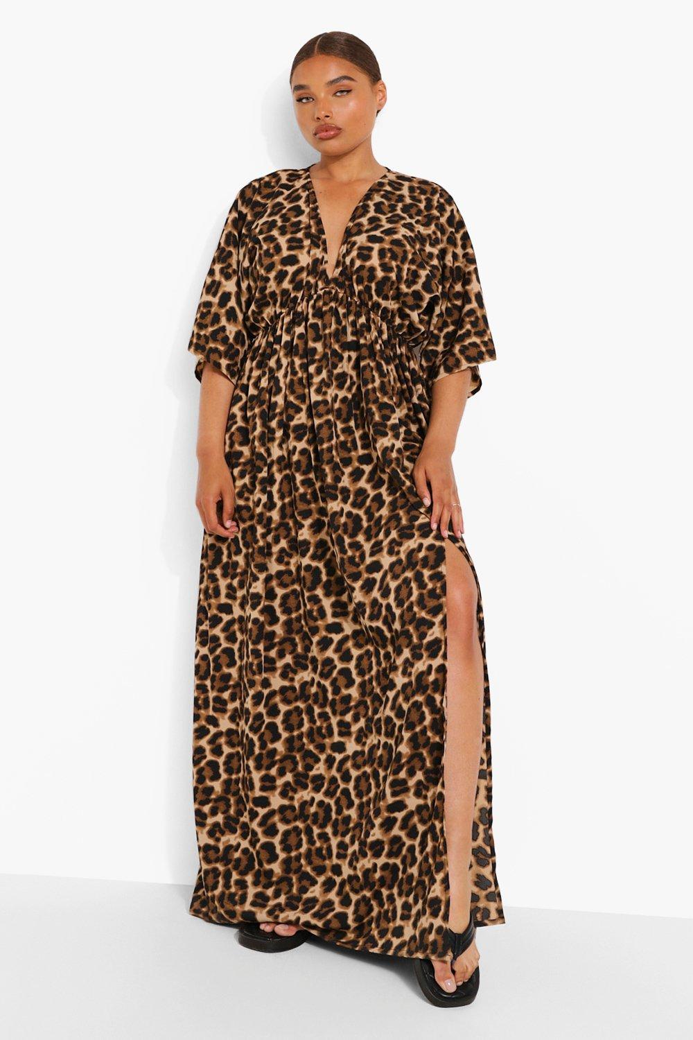 Maxi jurk online luipaardprint