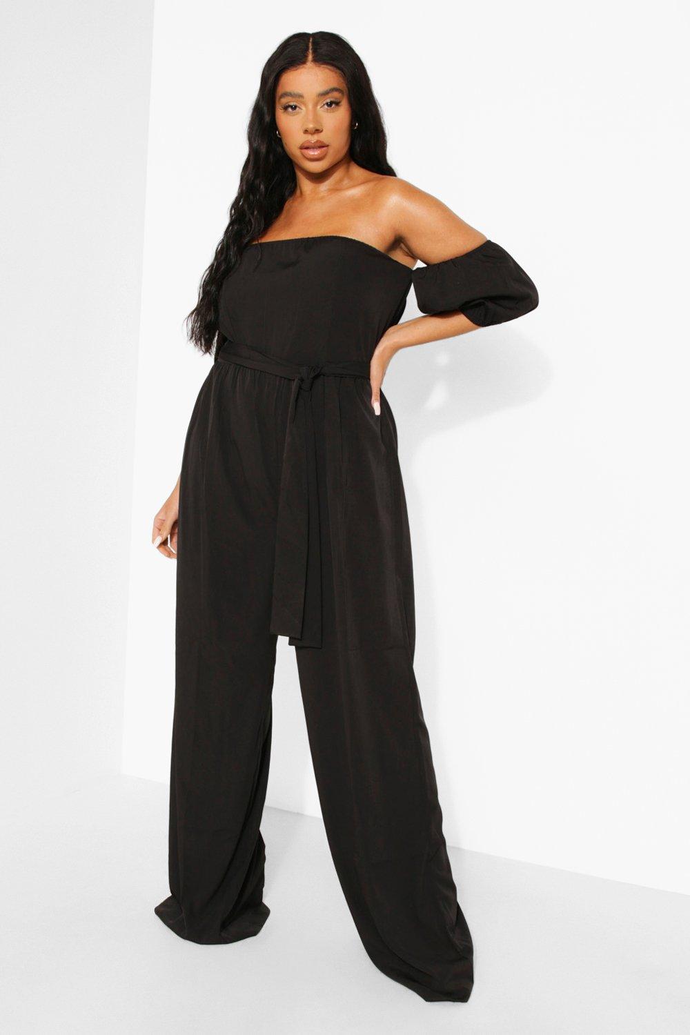 Boohoo cheap bardot jumpsuit