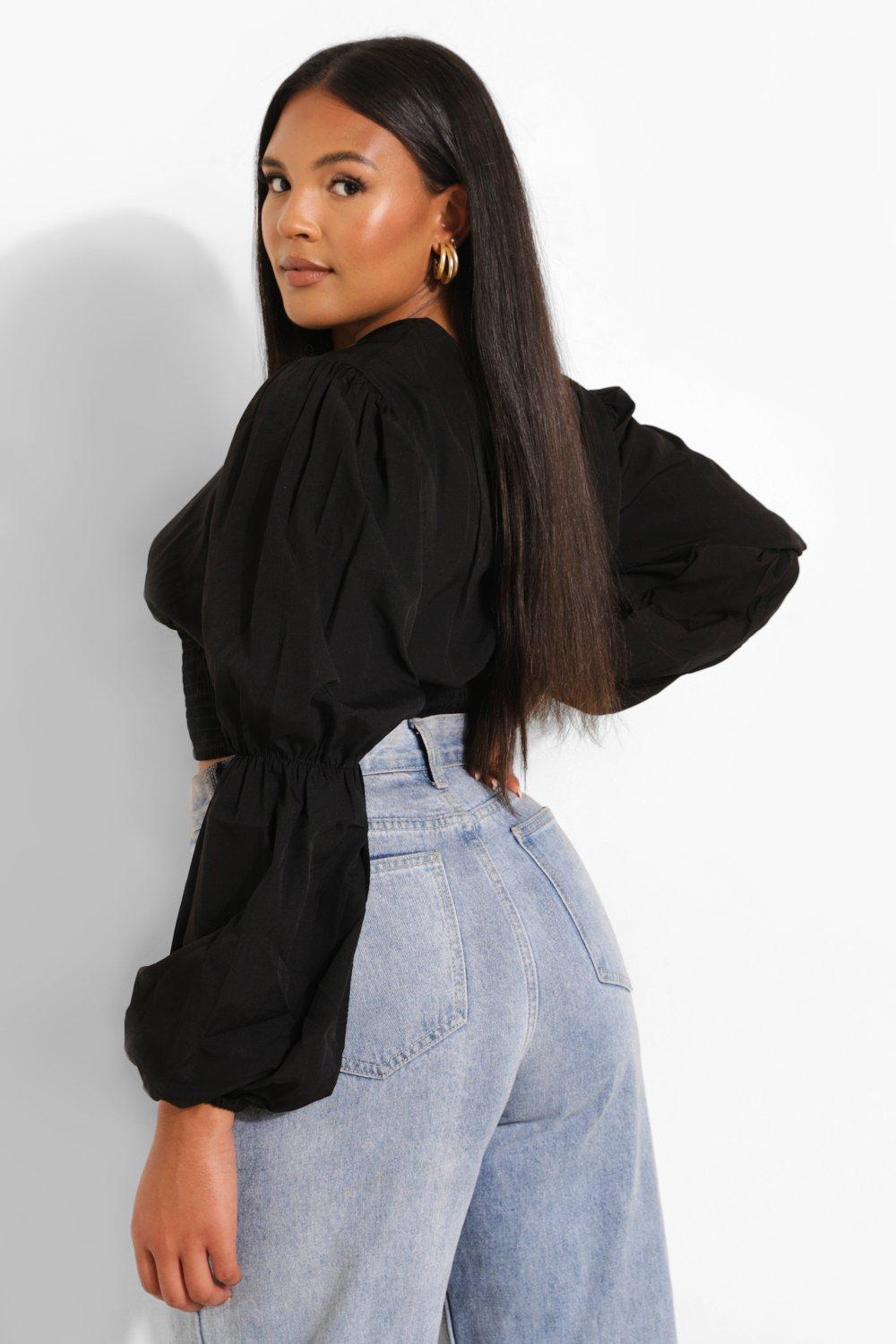 Puff sleeve best sale top boohoo