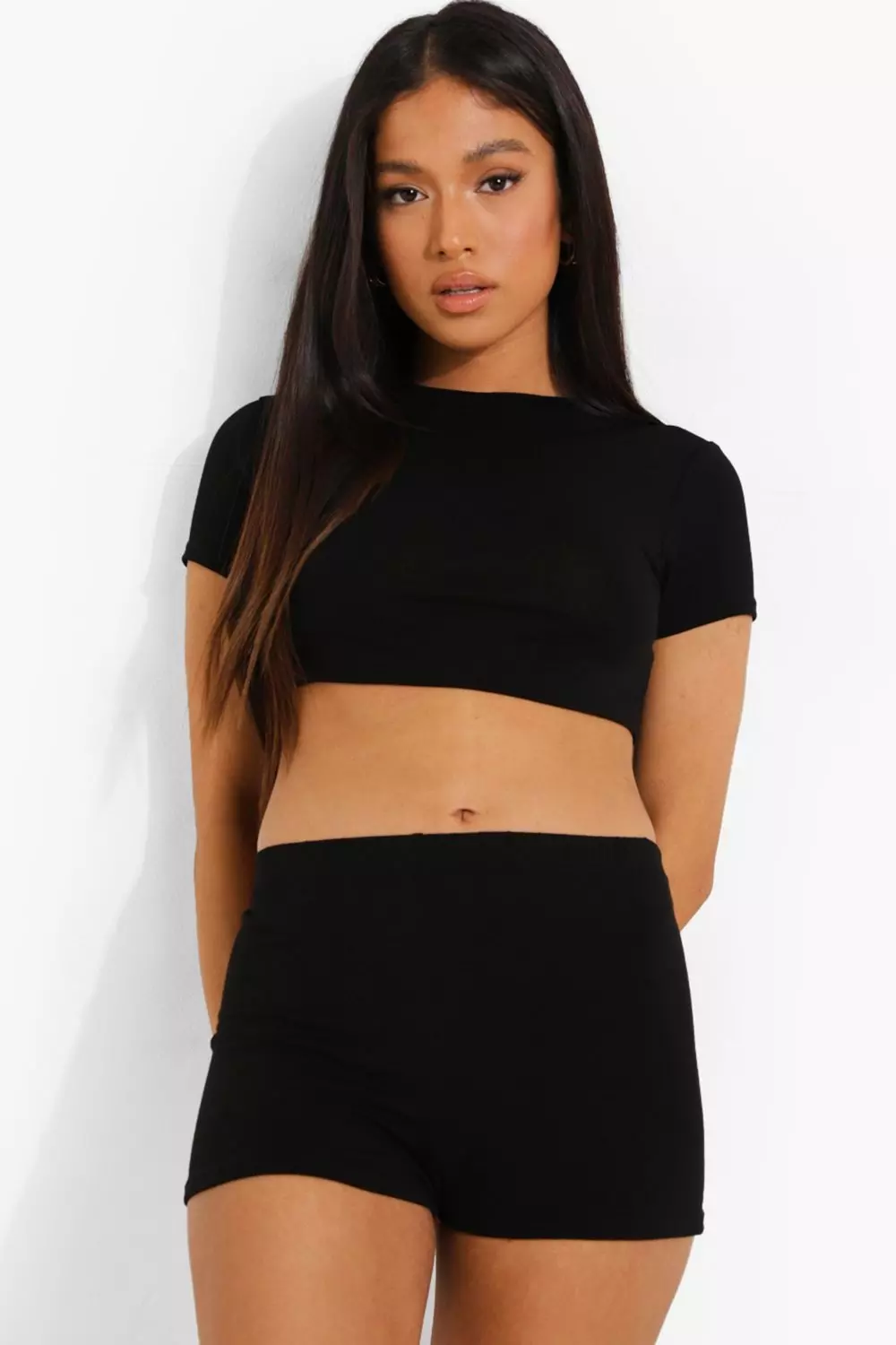 Crop top best sale sleep set