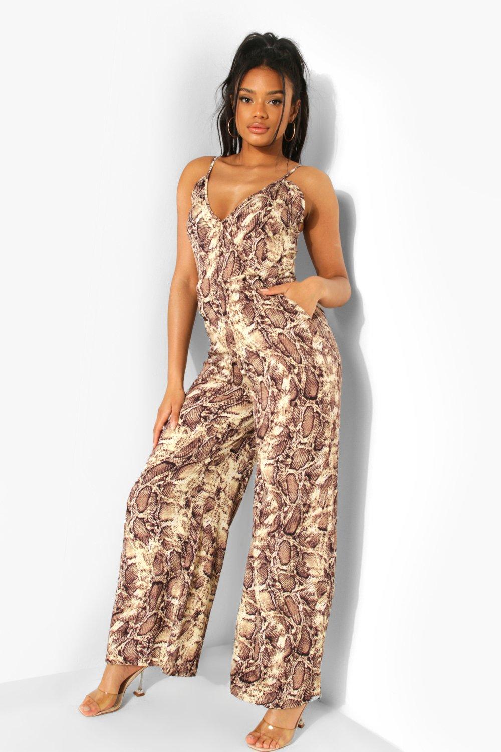 Petite plunge jumpsuit online