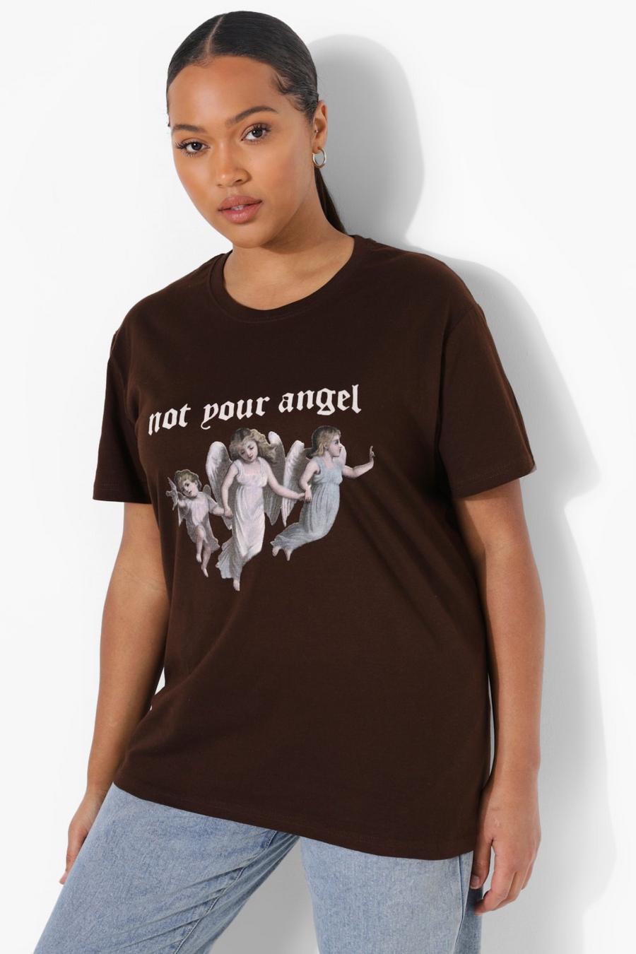 craft Undtagelse Intensiv Plus Not Your Angel T-shirt | boohoo