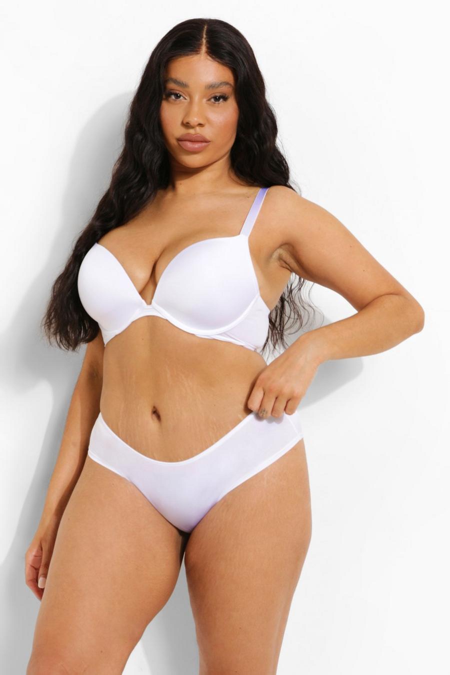 Grande taille - Culotte taille basse, White image number 1