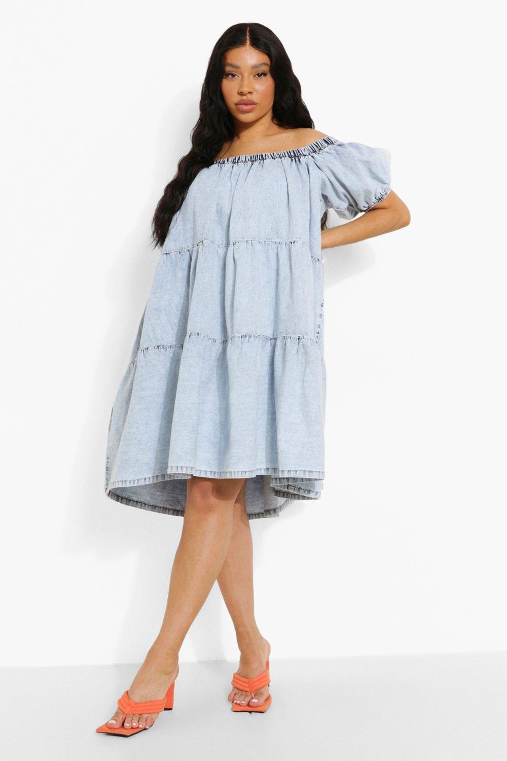 Plus sales chambray dress