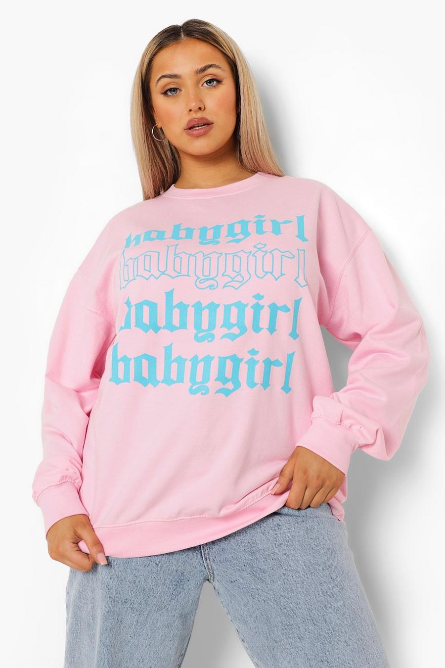 Baby pink Plus - Babygirl Sweatshirt image number 1