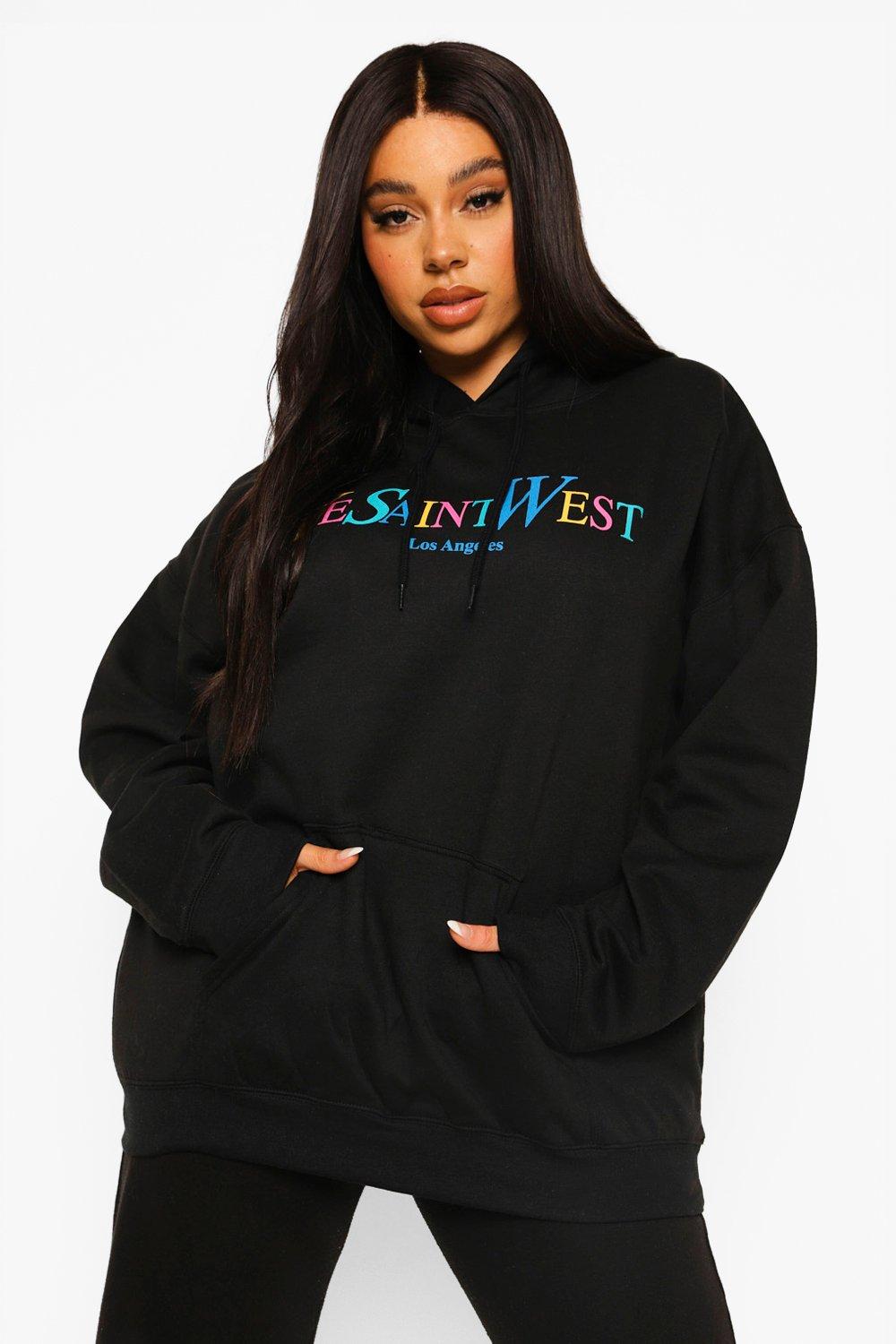 Plus Ye Saint West Rainbow Hoodie