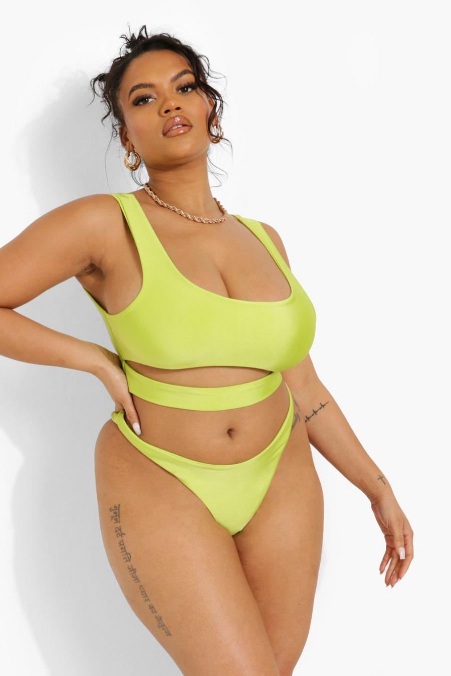 Lime Plus Tropicana Hipster Bikini Brief image number 1