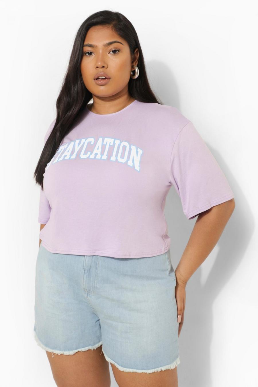 Lilac Plus - Staycation Kort t-shirt image number 1