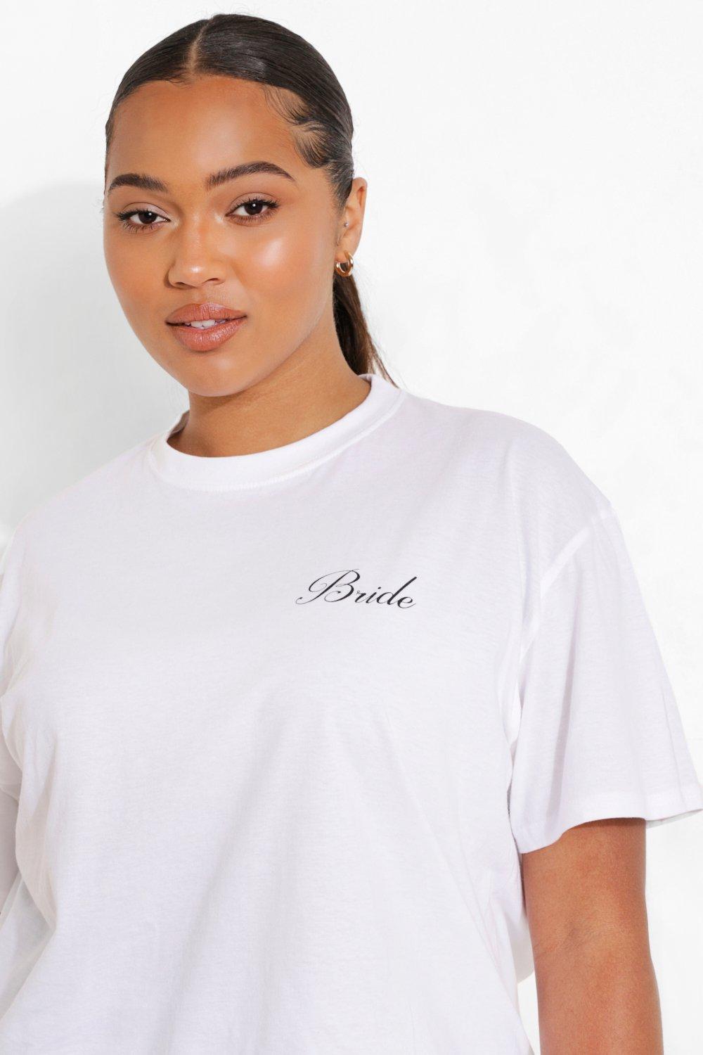 bride t shirt boohoo