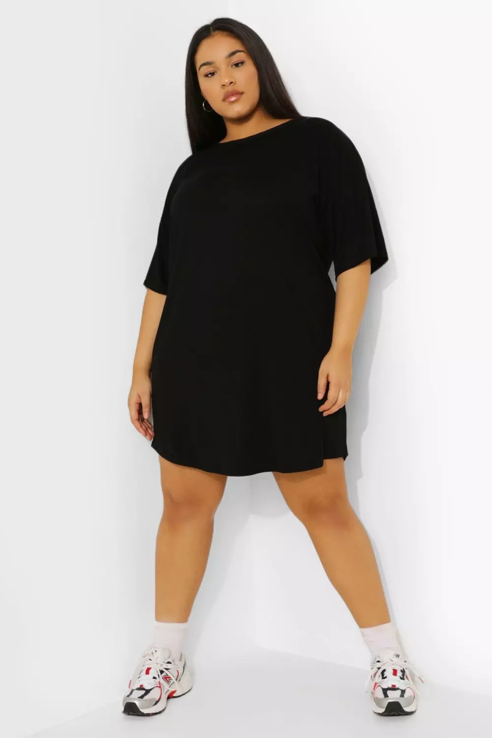 Black tshirt shop dress plus size