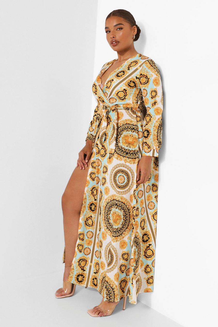 Women's Plus Chain Print Maxi Dress | Boohoo UK
