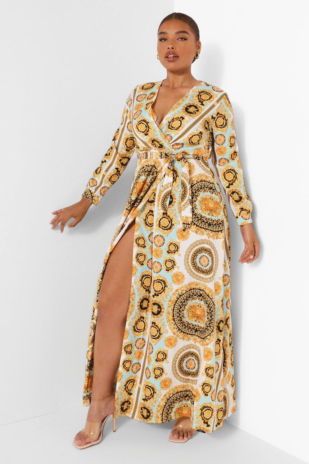 Plus Chain Print Maxi Dress boohoo