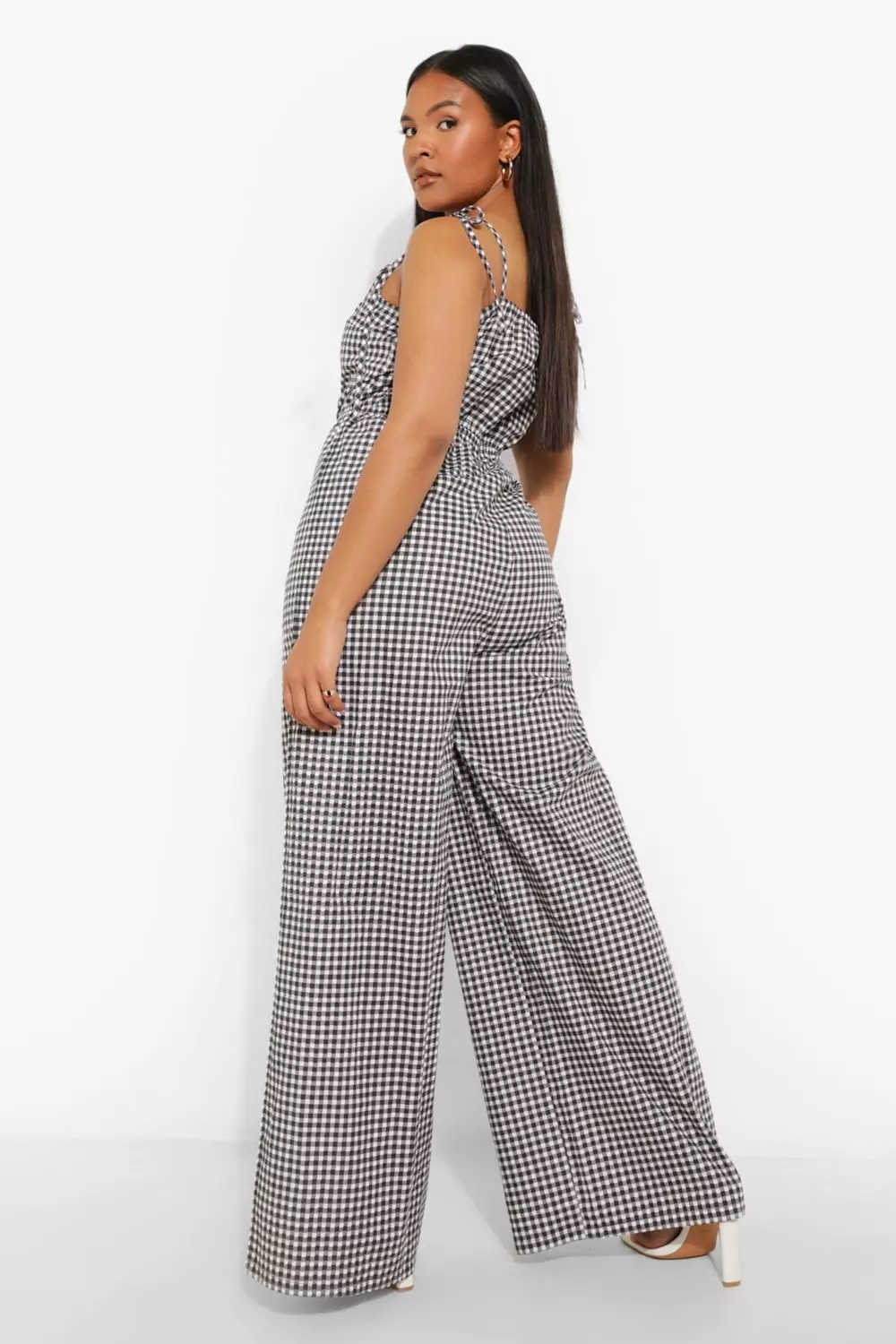 Black tie hot sale strap jumpsuit