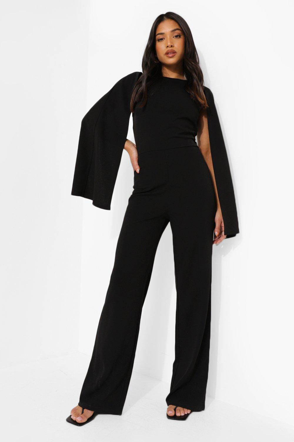 Jumpsuit cheap cape sleeves