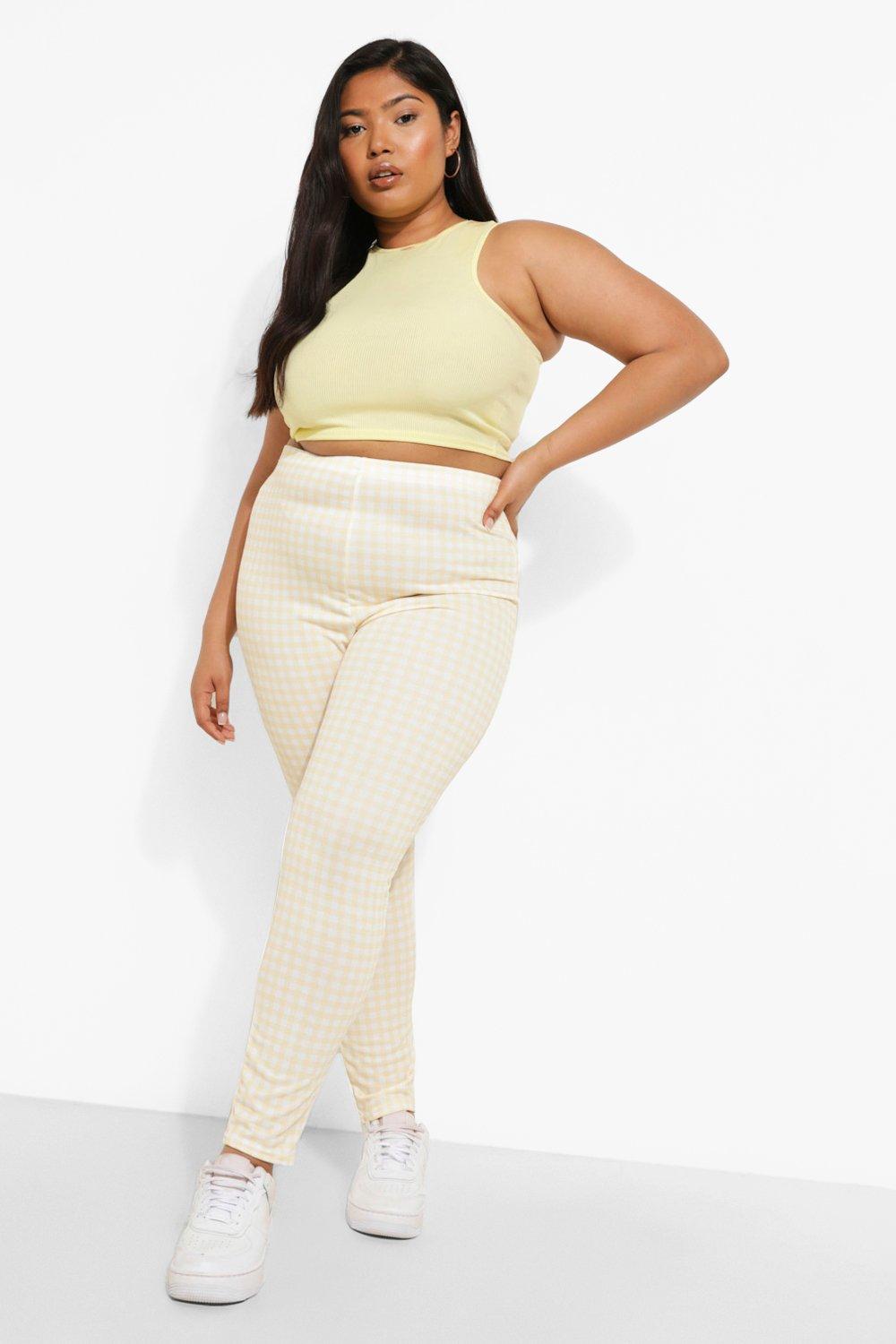 Lemon Pattern Plus Size Leggings