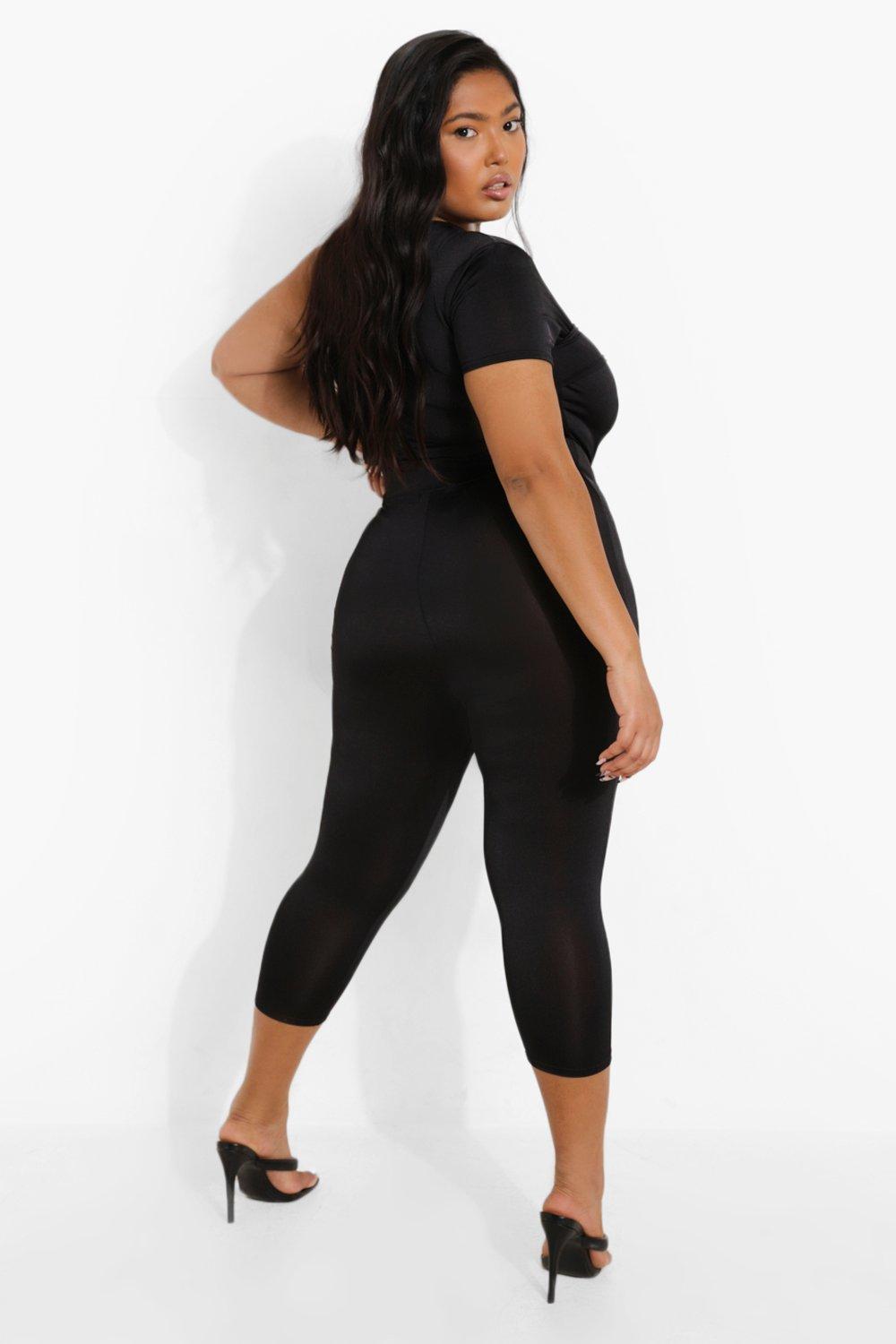 Plus Size Waist Snatcher Jumpsuit - Black