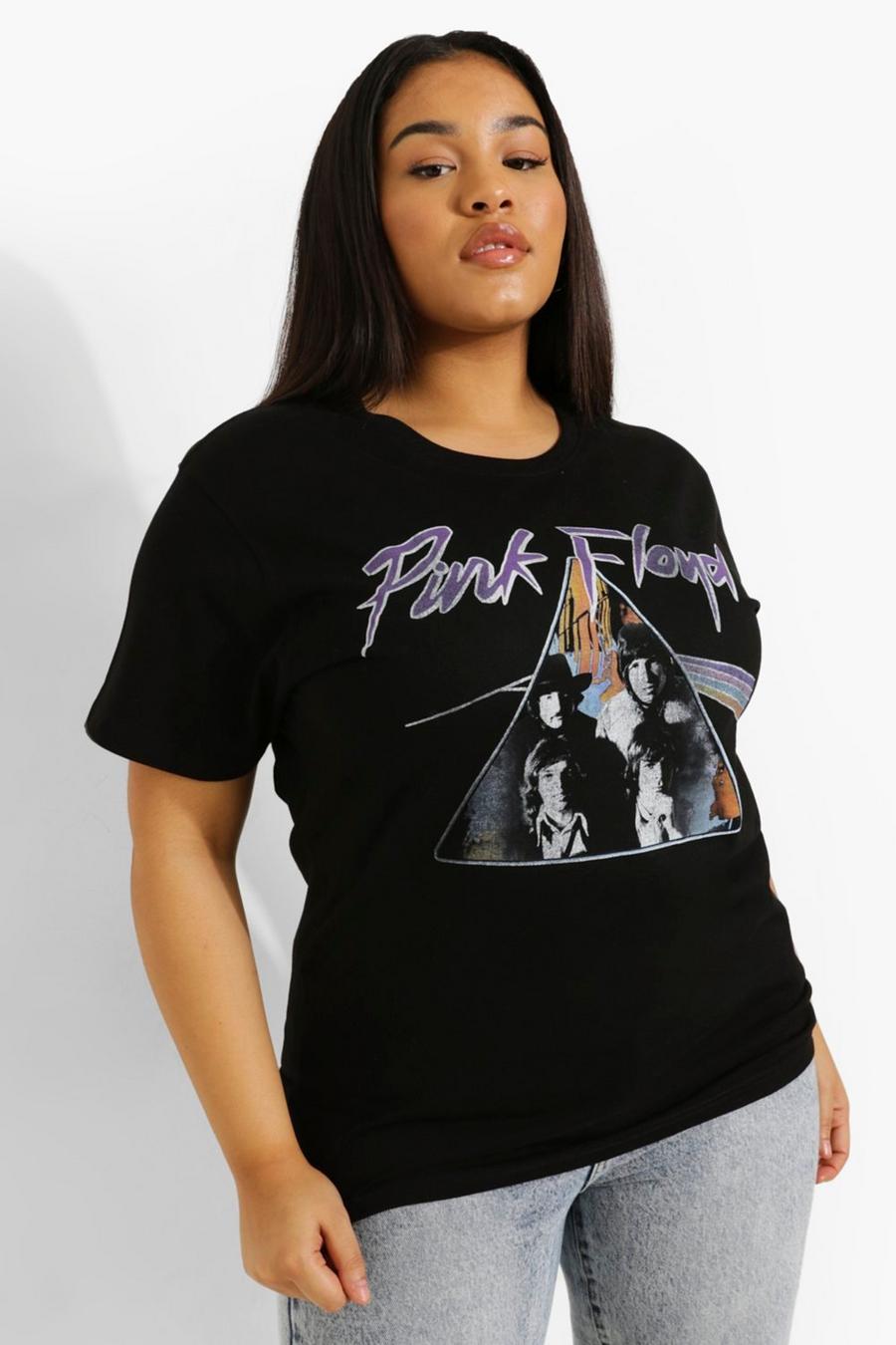 Black Plus Pink Floyd Licensed T-shirt image number 1