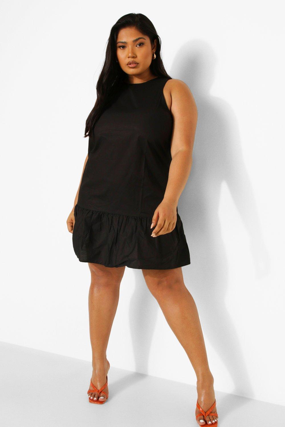 Boohoo black outlet shift dress