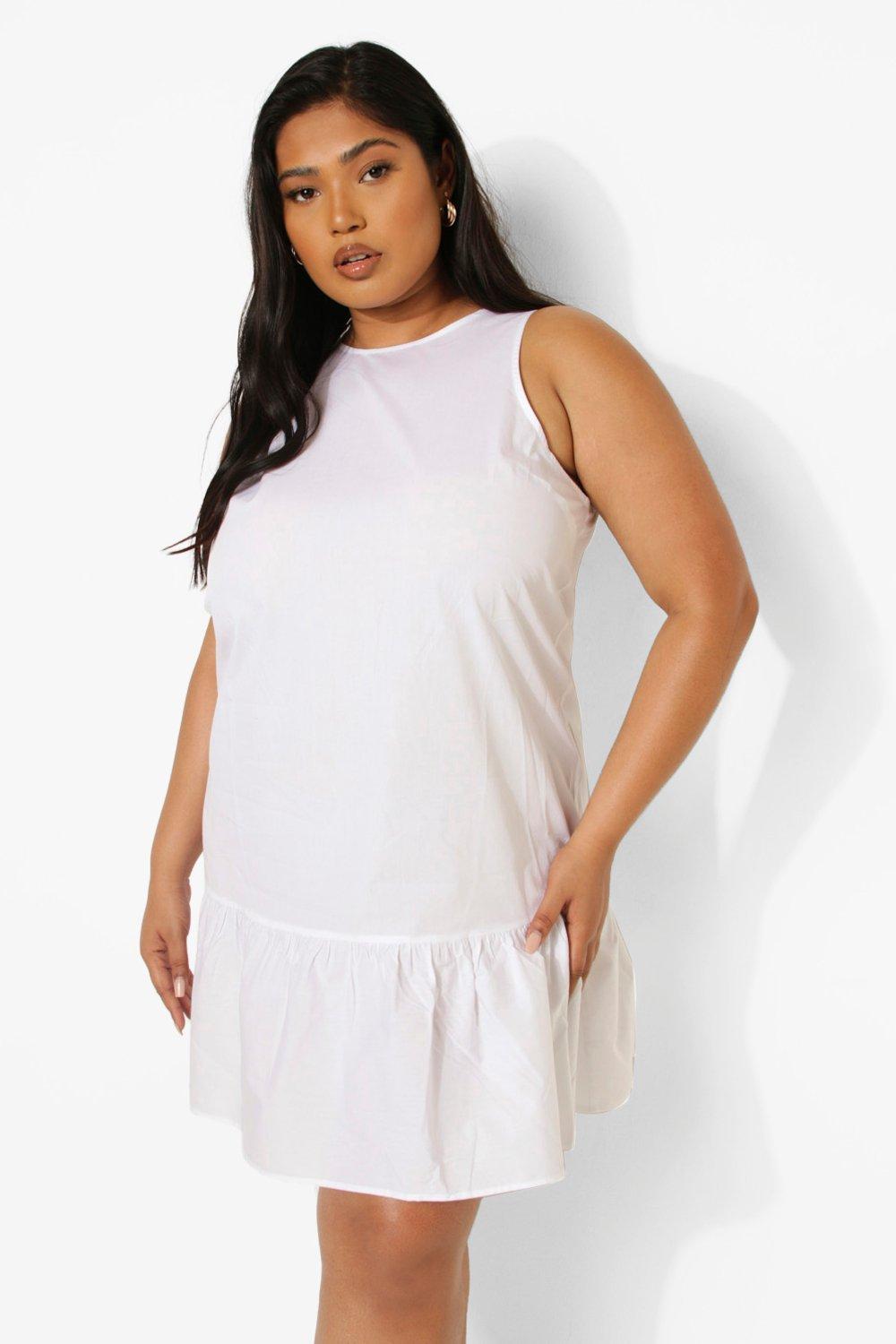 cotton shift dress plus size