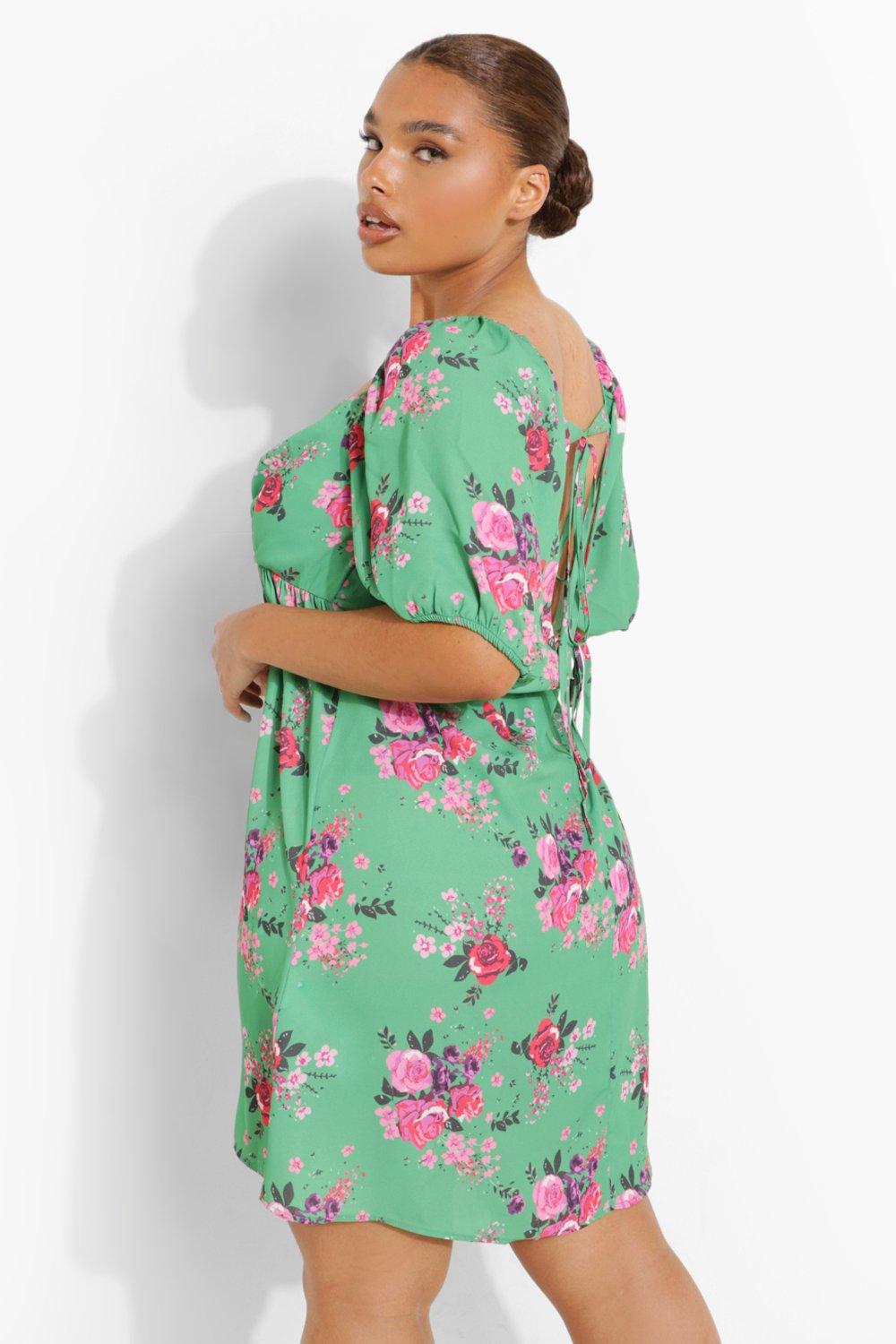 Boohoo robe outlet fleurie