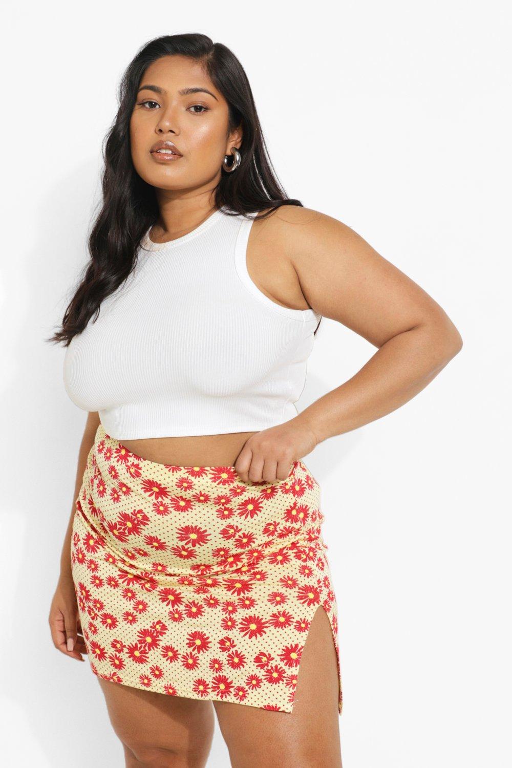 Floral mini skirt outlet 5xl