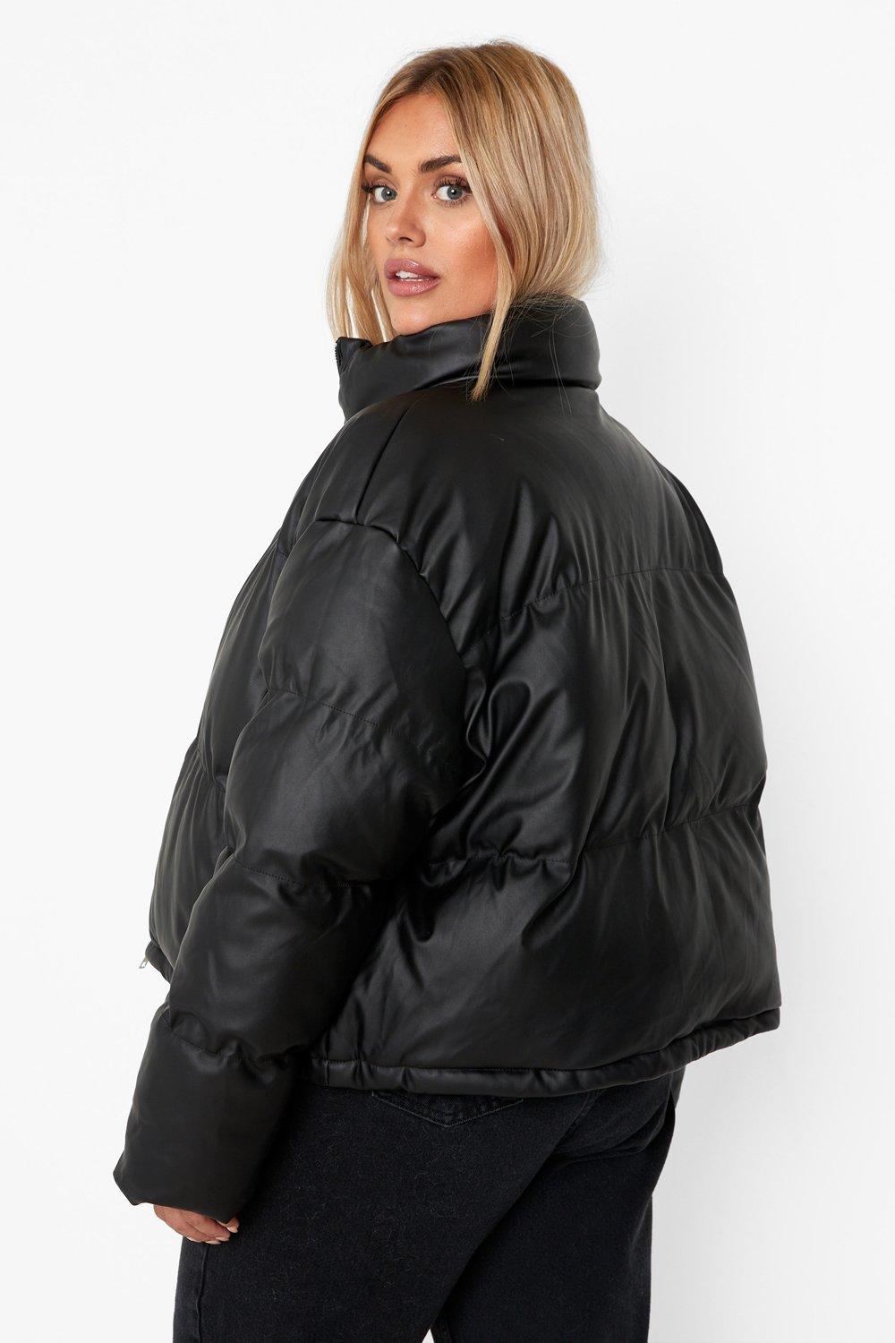 Boohoo funnel hotsell neck puffer jacket