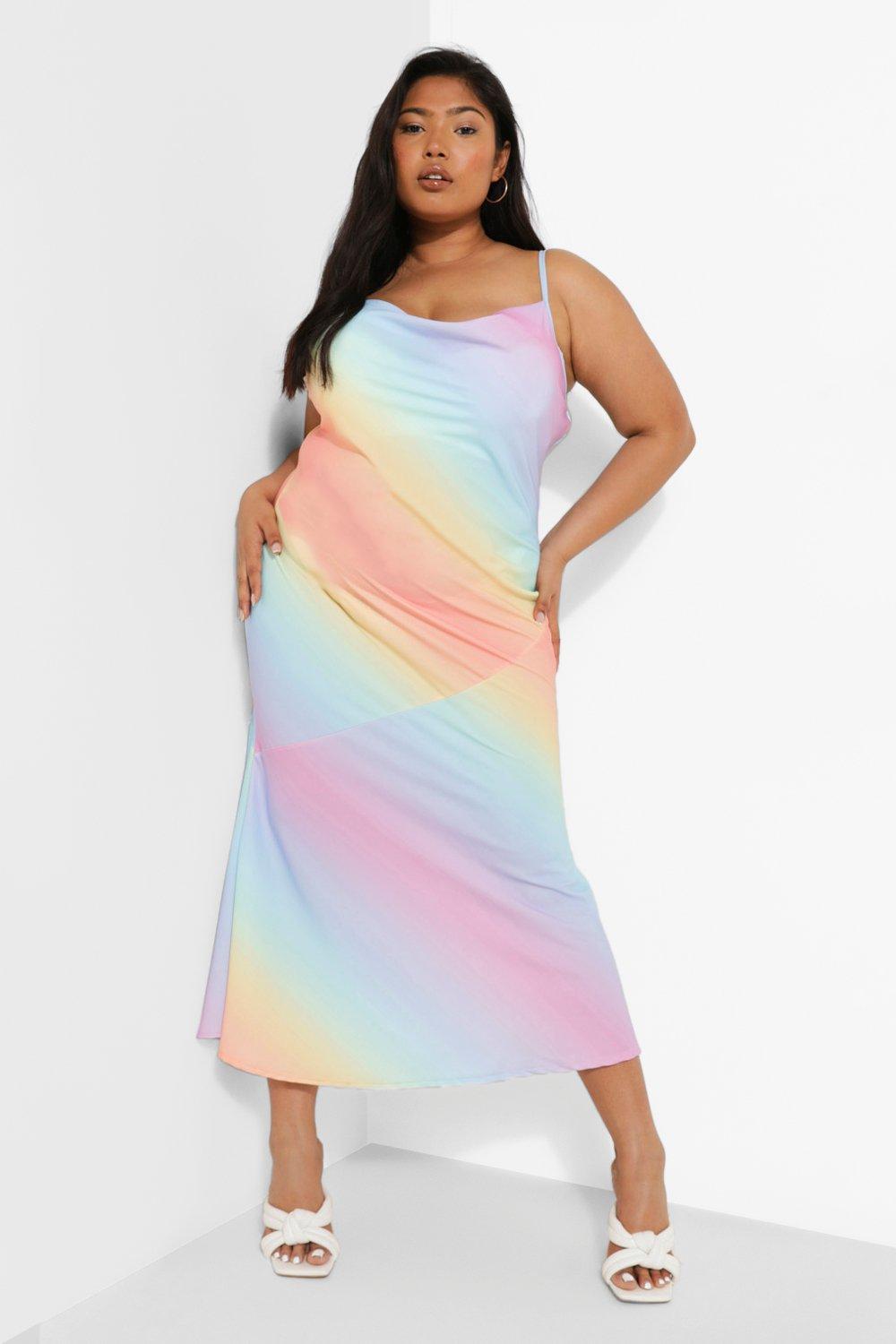 Rainbow women's plus size deals clothing