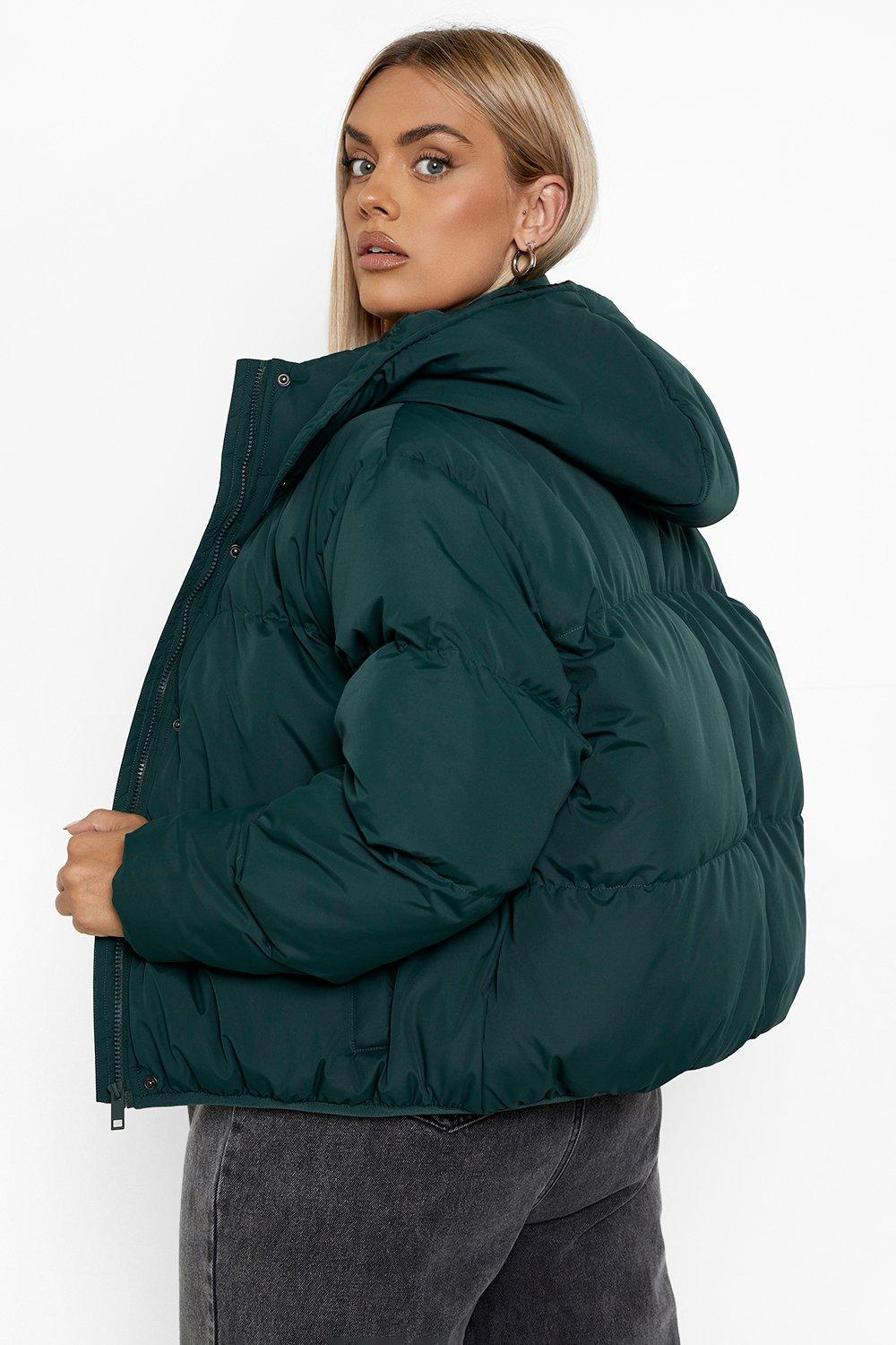 Boohoo womens puffer clearance jackets