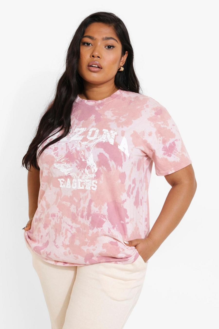 Pink Plus Arizona Tie Dye T-shirt image number 1