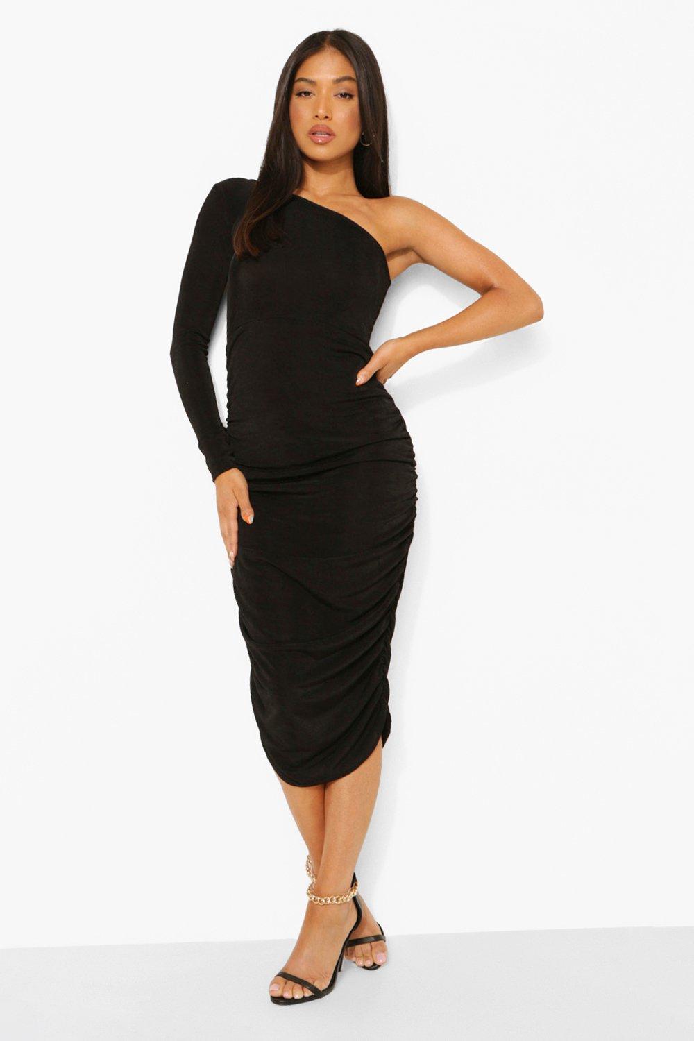 Boohoo petite sale black dress