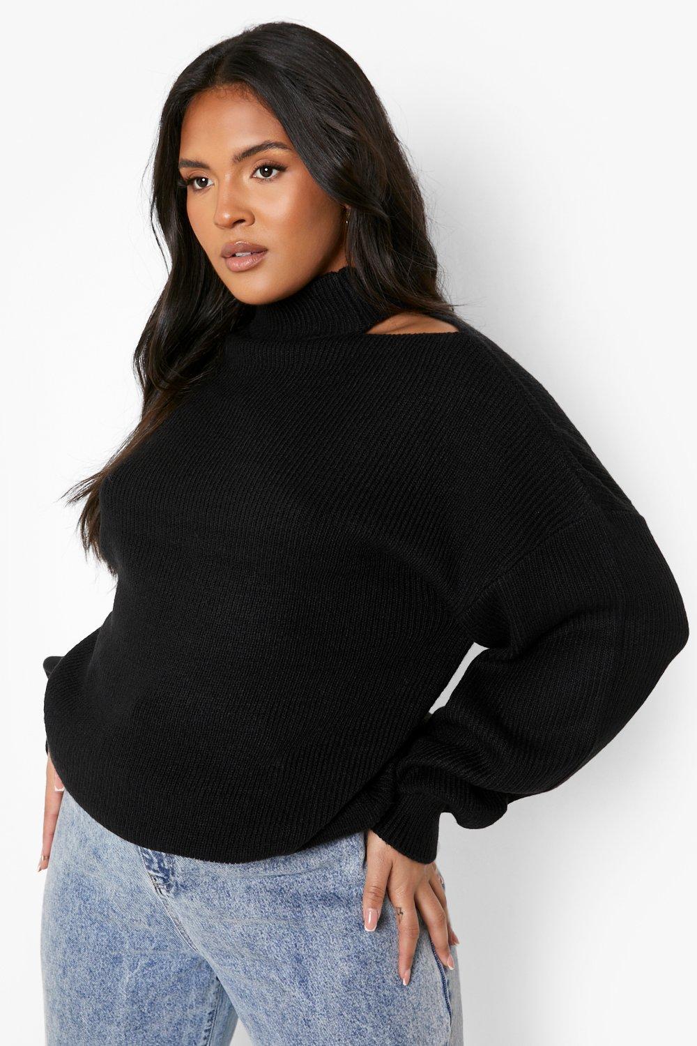 Boohoo plus size jumpers outlet