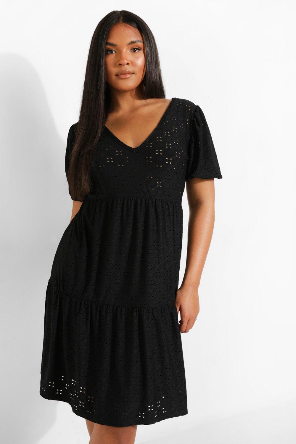 Vestito sangallo nero sales