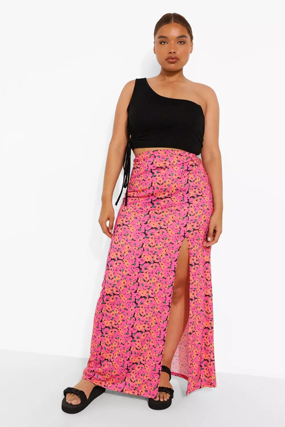 Floral maxi hotsell skirt xxl