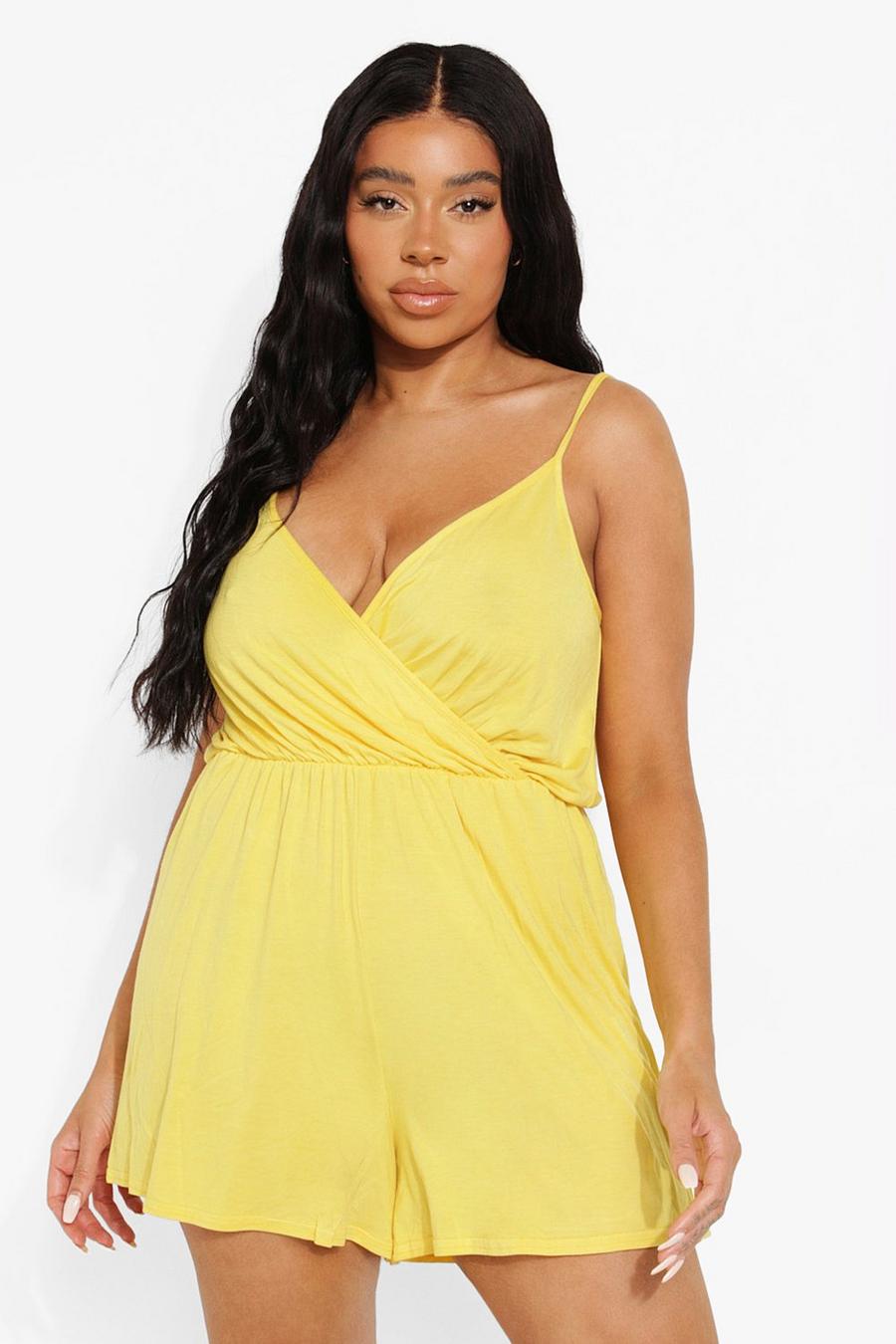 Neon-yellow Plus - Playsuit image number 1