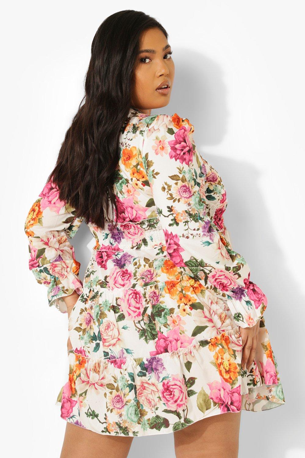 Boohoo on sale robe fleurie